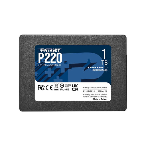 Patriot P220 1TB SSD    Intern    2.5    SATA 6GBS