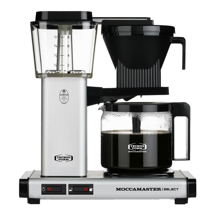 Moccamaster filter coffee machine KBG Select Matt Silver 1.25l Mattsilber NEW