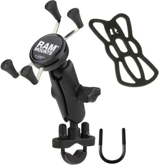 RAM Mounts X-Grip Phone Mount Handlebar U-Bolt Base mobile phone tablet holder