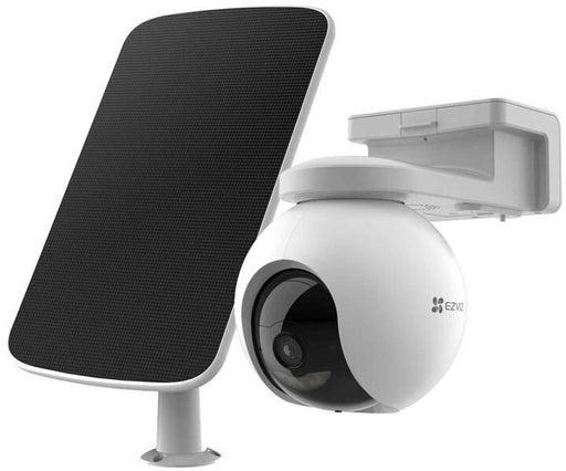 EZVIZ HB8 spherical IP security camera outdoor 2560 x 1440 pixel wall with solar panel